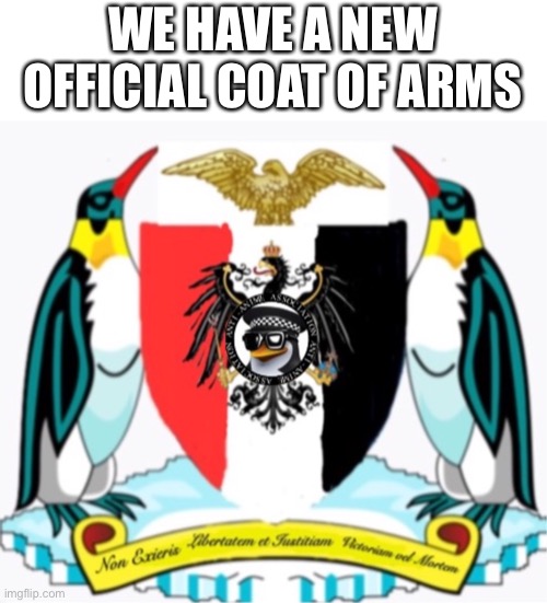 WE HAVE A NEW OFFICIAL COAT OF ARMS | image tagged in anti-anime association coat of arms | made w/ Imgflip meme maker