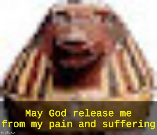 may god release me from my pain and suffering Blank Meme Template