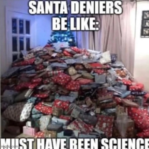 Santa deniers when the reindeer enter the crip | made w/ Imgflip meme maker