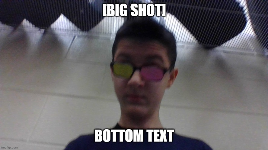 BIG SHOT | [BIG SHOT]; BOTTOM TEXT | image tagged in wtf | made w/ Imgflip meme maker