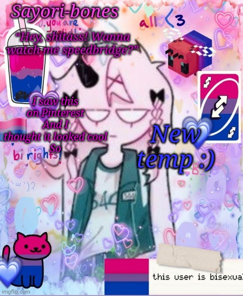 Yoooooooo Razzy got the squat gate drip???2?@!#!$(49_(-($02 | I saw this on Pinterest
And I thought it looked cool
So; New temp :) | image tagged in razzy stazzy but bi | made w/ Imgflip meme maker