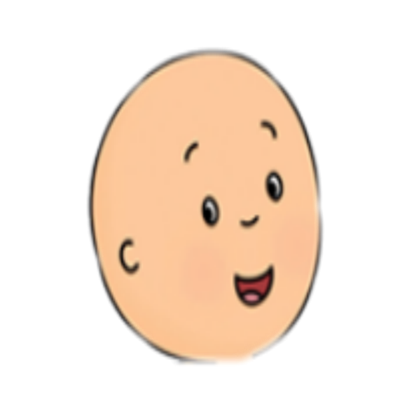 High Quality Caillou face Blank Meme Template