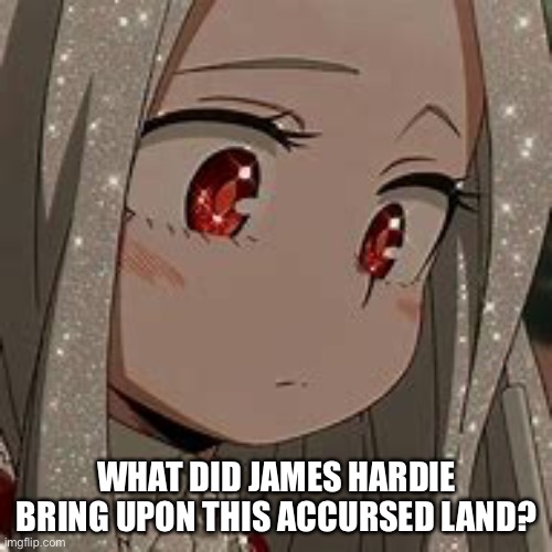 what have you brought upon this cursed land | WHAT DID JAMES HARDIE BRING UPON THIS ACCURSED LAND? | image tagged in what have you brought upon this cursed land | made w/ Imgflip meme maker