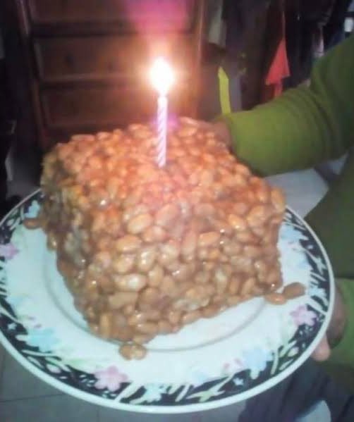 High Quality bean birthday cake Blank Meme Template