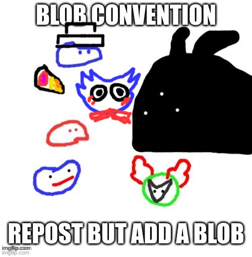 Huggy as blob | made w/ Imgflip meme maker