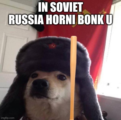 IN SOVIET RUSSIA HORNI BONK U | made w/ Imgflip meme maker