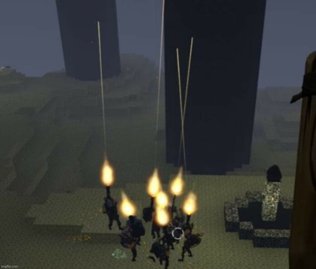 me and the bois beating the ender dragon | made w/ Imgflip meme maker