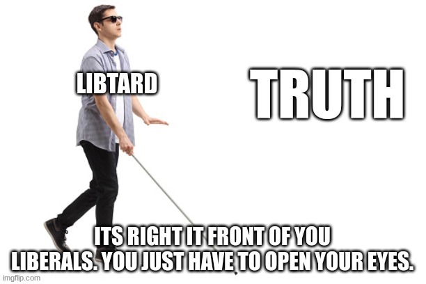 image tagged in memes,political,libtards,truth,blind | made w/ Imgflip meme maker