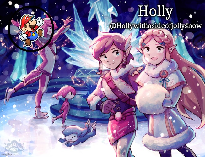 Holly Christmas Announcement | image tagged in holly christmas announcement | made w/ Imgflip meme maker