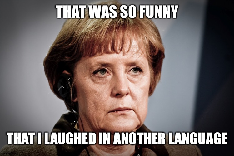 Laughs in German | THAT WAS SO FUNNY THAT I LAUGHED IN ANOTHER LANGUAGE | image tagged in laughs in german | made w/ Imgflip meme maker