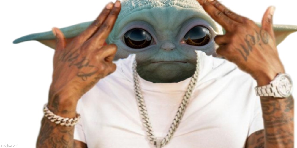 Da baby yoda | image tagged in funny memes,star wars | made w/ Imgflip meme maker