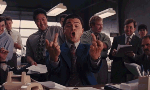 wolf of wall street fu Blank Meme Template