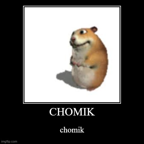 chomik | image tagged in funny,demotivationals | made w/ Imgflip demotivational maker