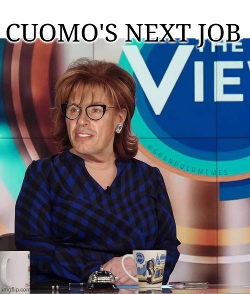 Cuomo's Next Job | CUOMO'S NEXT JOB | image tagged in chris cuomo,scumbag,the view | made w/ Imgflip meme maker