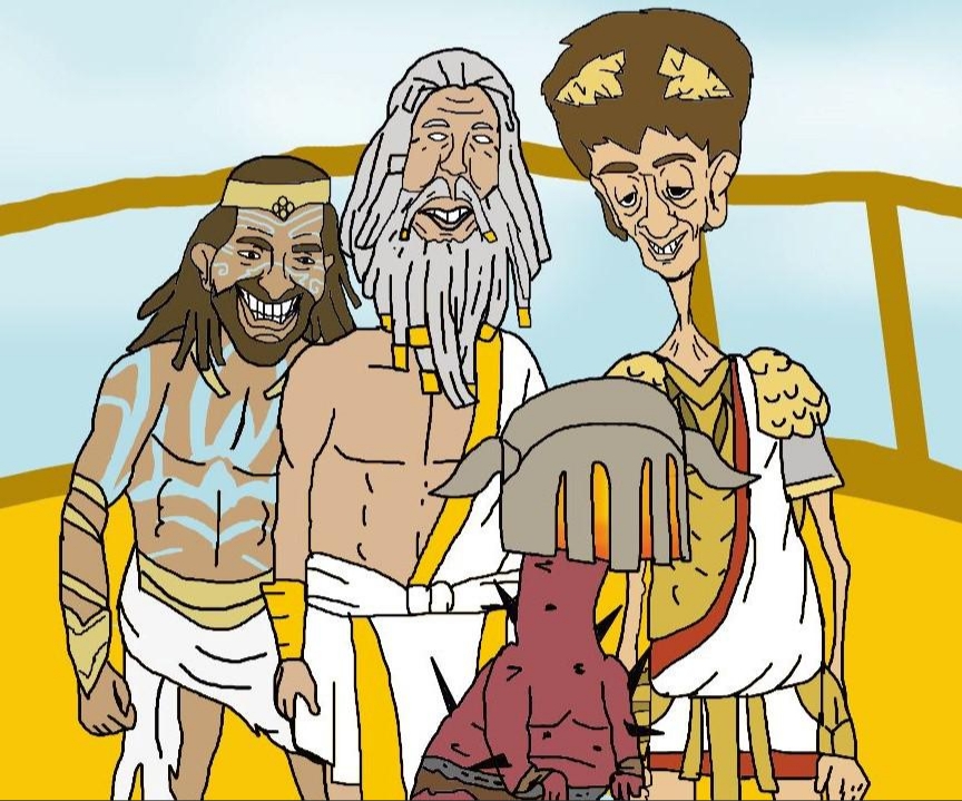 High Quality The Gods of Olympus Blank Meme Template