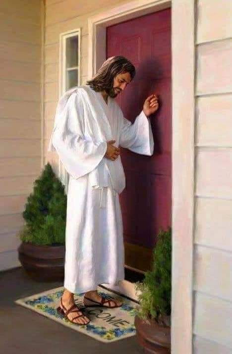 High Quality Jesus knocking Blank Meme Template