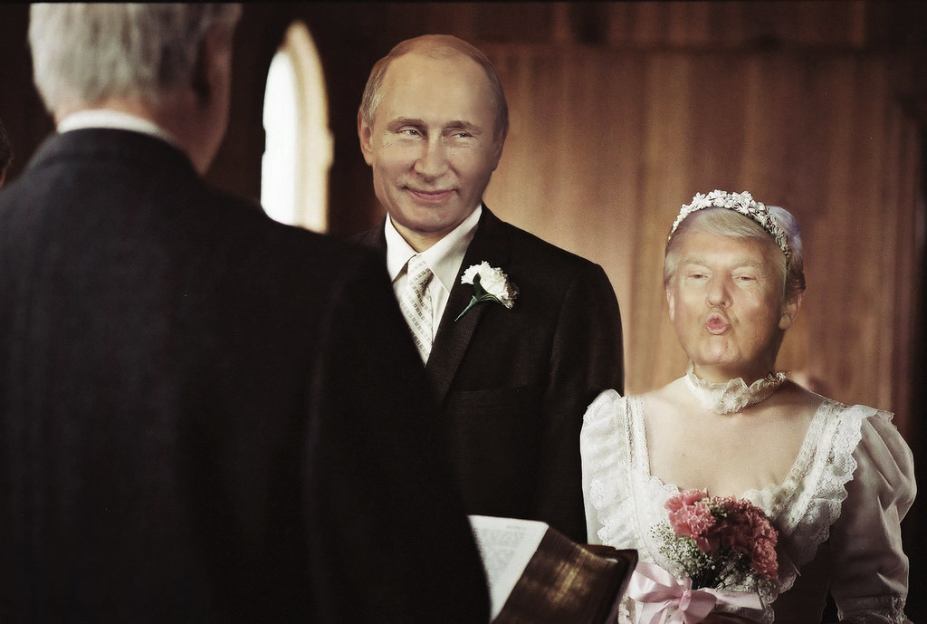 High Quality Putin Trump wedding Blank Meme Template