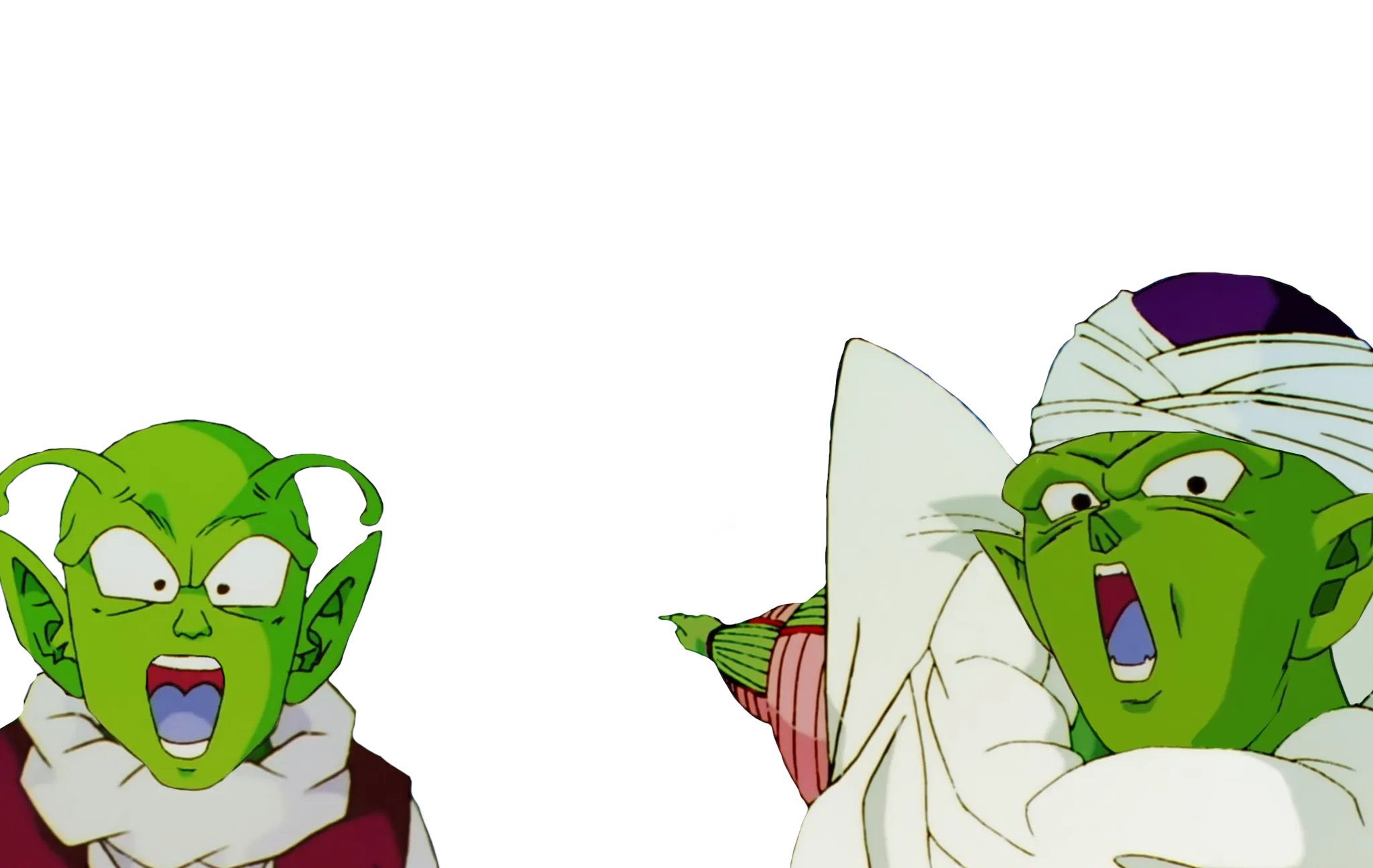 High Quality Two Namekians pointing Blank Meme Template