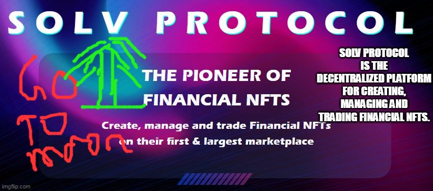 SOLV PROTOCOL IS THE DECENTRALIZED PLATFORM FOR CREATING,
MANAGING AND TRADING FINANCIAL NFTS. | made w/ Imgflip meme maker