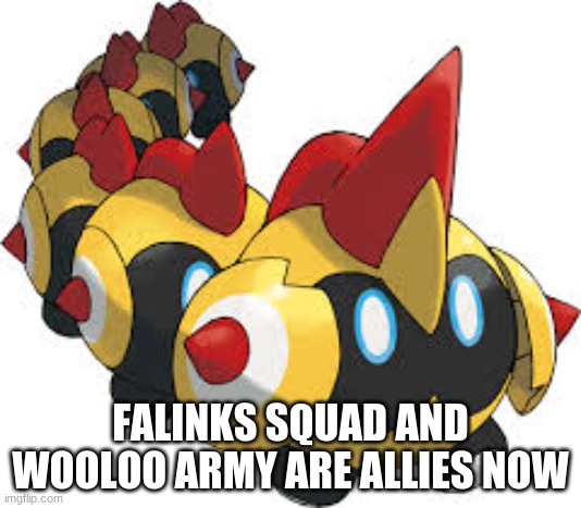 Thanks for the oil | FALINKS SQUAD AND WOOLOO ARMY ARE ALLIES NOW | image tagged in falinks the cute boi | made w/ Imgflip meme maker