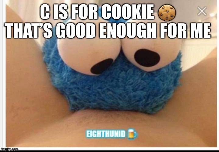 Eating | C IS FOR COOKIE 🍪 
THAT’S GOOD ENOUGH FOR ME | image tagged in eating | made w/ Imgflip meme maker