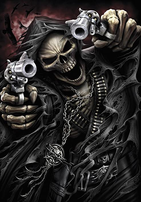 Reaper with guns Blank Meme Template