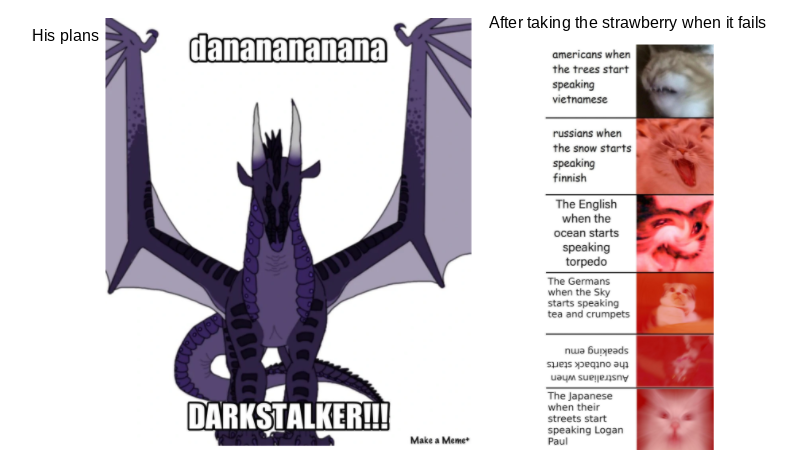 High Quality DarkStalker plan Blank Meme Template