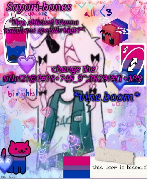 2!@?#?$+749_9";3929!#(1+18$ | *vine boom*; change the title!2!@?#?$+749_9";3929!#(1+18$ | image tagged in razzy stazzy but bi | made w/ Imgflip meme maker