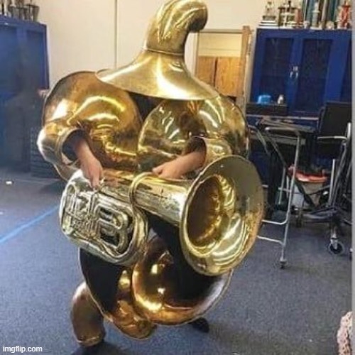 Russian Militia | image tagged in tuba heavy gunner | made w/ Imgflip meme maker
