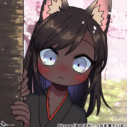 Kitsune in picrew | image tagged in fox,japan | made w/ Imgflip meme maker
