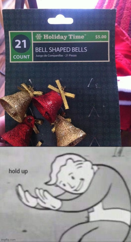 This look like an error for those jingle bells | image tagged in fallout hold up,christmas,memes,funny,jingle bells | made w/ Imgflip meme maker