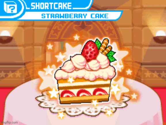 Strawberry cake! | image tagged in strawberry cake | made w/ Imgflip meme maker