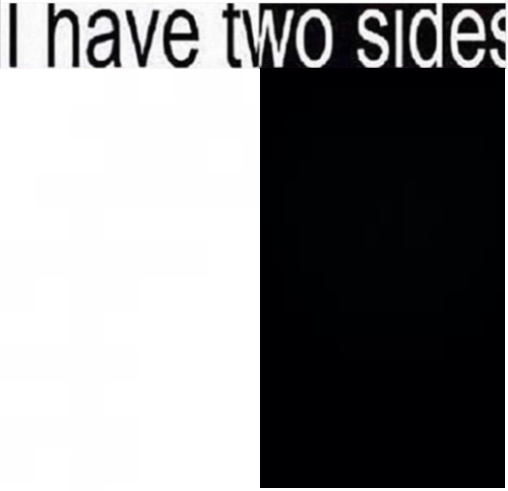 i have two sides Memes - Imgflip