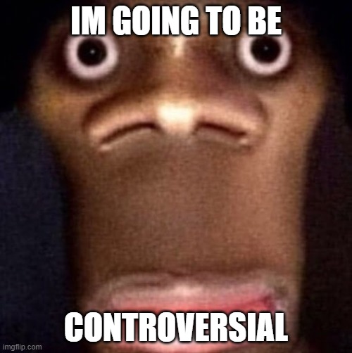 Bruh | IM GOING TO BE; CONTROVERSIAL | image tagged in bruh | made w/ Imgflip meme maker