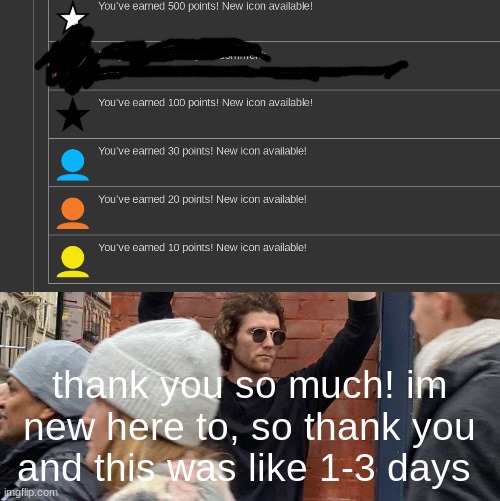 thank you so much! im new here to, so thank you and this was like 1-3 days | image tagged in thank you | made w/ Imgflip meme maker