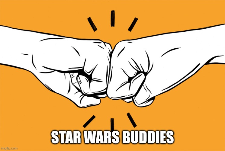 Fist bump | STAR WARS BUDDIES | image tagged in fist bump | made w/ Imgflip meme maker