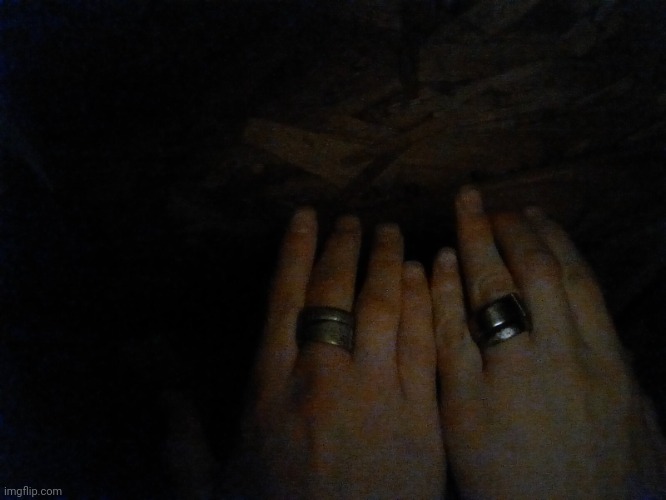 My new one on the left | image tagged in my rings | made w/ Imgflip meme maker