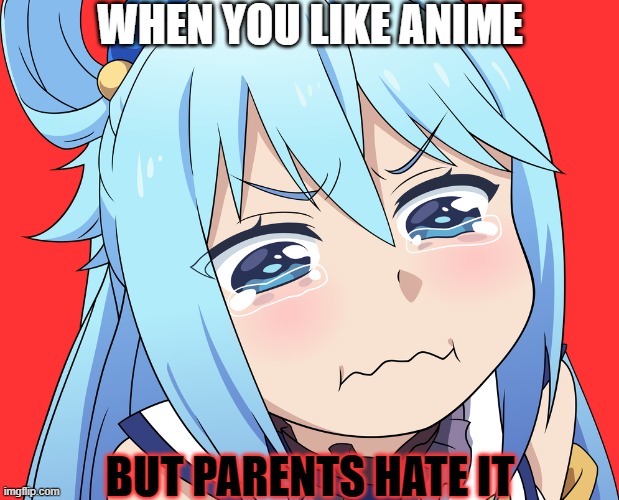 i still idk y | WHEN YOU LIKE ANIME; BUT PARENTS HATE IT | made w/ Imgflip meme maker