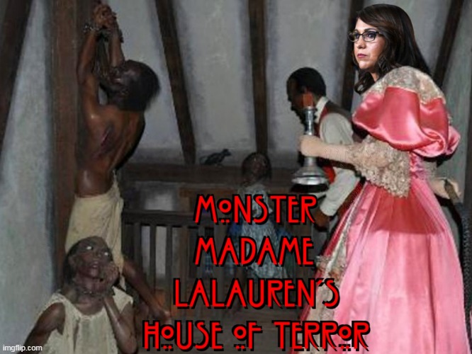 image tagged in madame lalaurie,american horror story,lauren boebert,clown car republicans,scumbag republicans | made w/ Imgflip meme maker