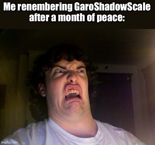 I can tell you bout him if you want. | Me renembering GaroShadowScale after a month of peace: | image tagged in memes,oh no | made w/ Imgflip meme maker