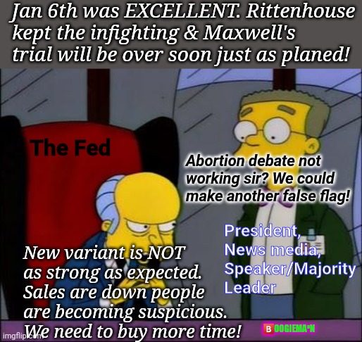 Mr Burns' plan Blank Meme Template