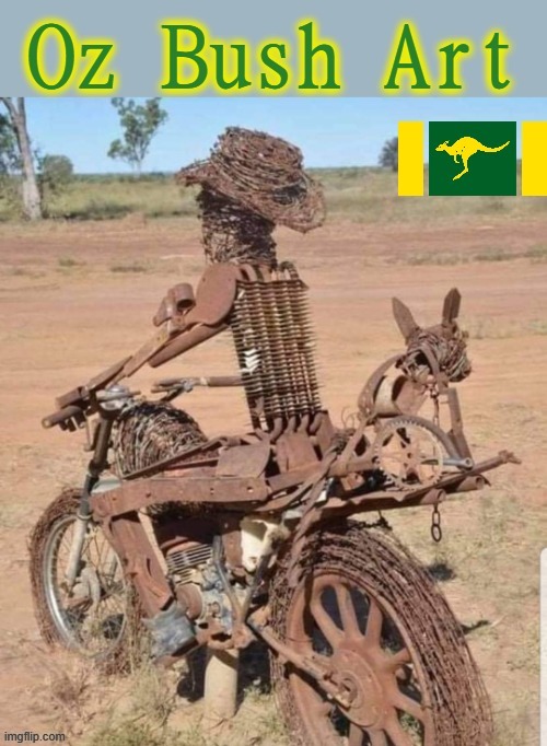 Oz Bush Art | image tagged in kangaroo | made w/ Imgflip meme maker