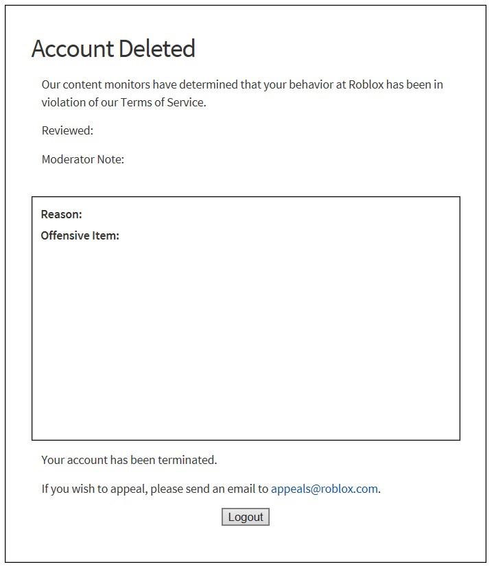 This is a real type of roblox account deletion - Imgflip