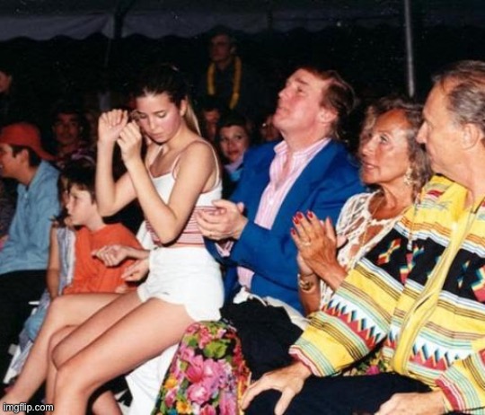 Donald Trump Ivanka lap dance | image tagged in donald trump ivanka lap dance | made w/ Imgflip meme maker