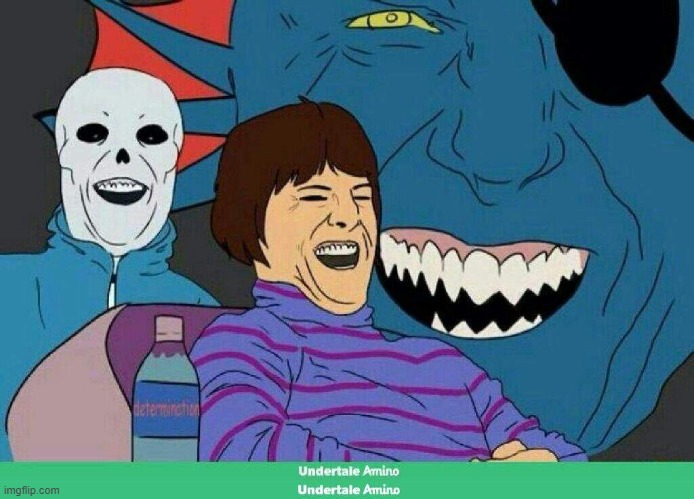 Undertale laughing | image tagged in undertale laughing | made w/ Imgflip meme maker