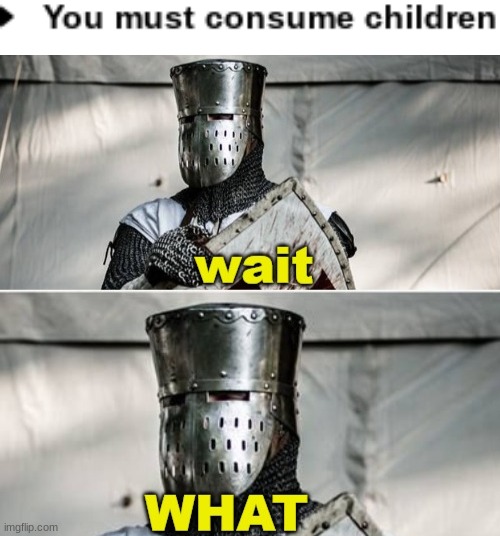 First thing I saw in the rules xD | image tagged in wait what crusader,excuse me what the heck,lollll,rules,eeeeeee,consuming children | made w/ Imgflip meme maker