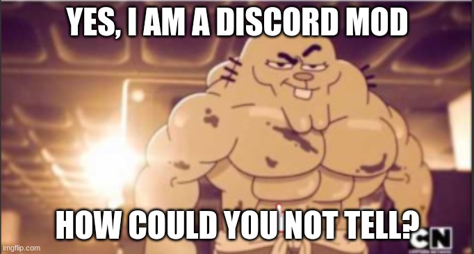 kind of hard to see sometimes | YES, I AM A DISCORD MOD; HOW COULD YOU NOT TELL? | image tagged in hot richard,discord | made w/ Imgflip meme maker