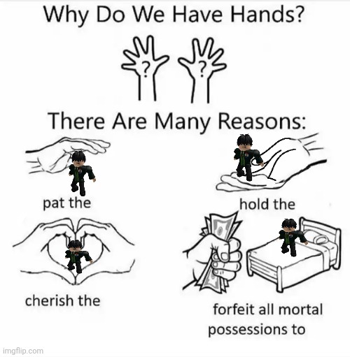 Why do we have hands? (all blank) | image tagged in why do we have hands all blank | made w/ Imgflip meme maker