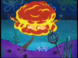 Spongebob explosion Blank Meme Template