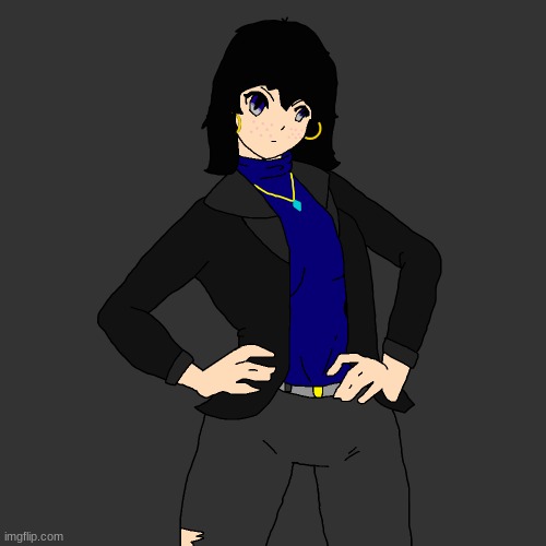 NEW OC!!!! (well half of Two New OCs- I just need to Draw Twin #2) | image tagged in evelyn | made w/ Imgflip meme maker